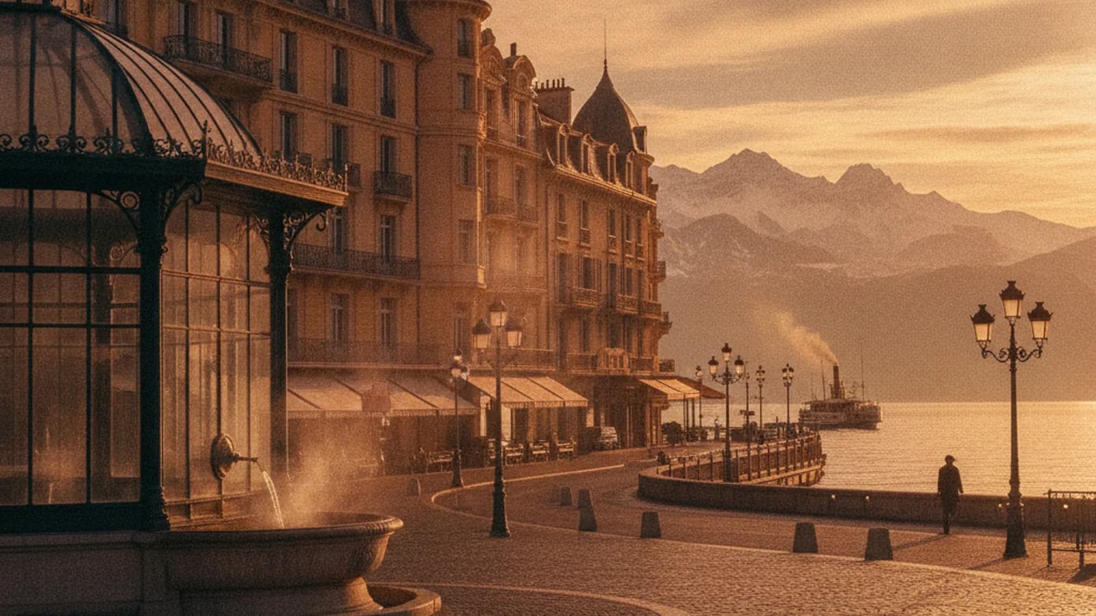 Jeu de piste & escape game outdoor à Évian-les-Bains : Évian, l'onde architecturale de la Belle Époque