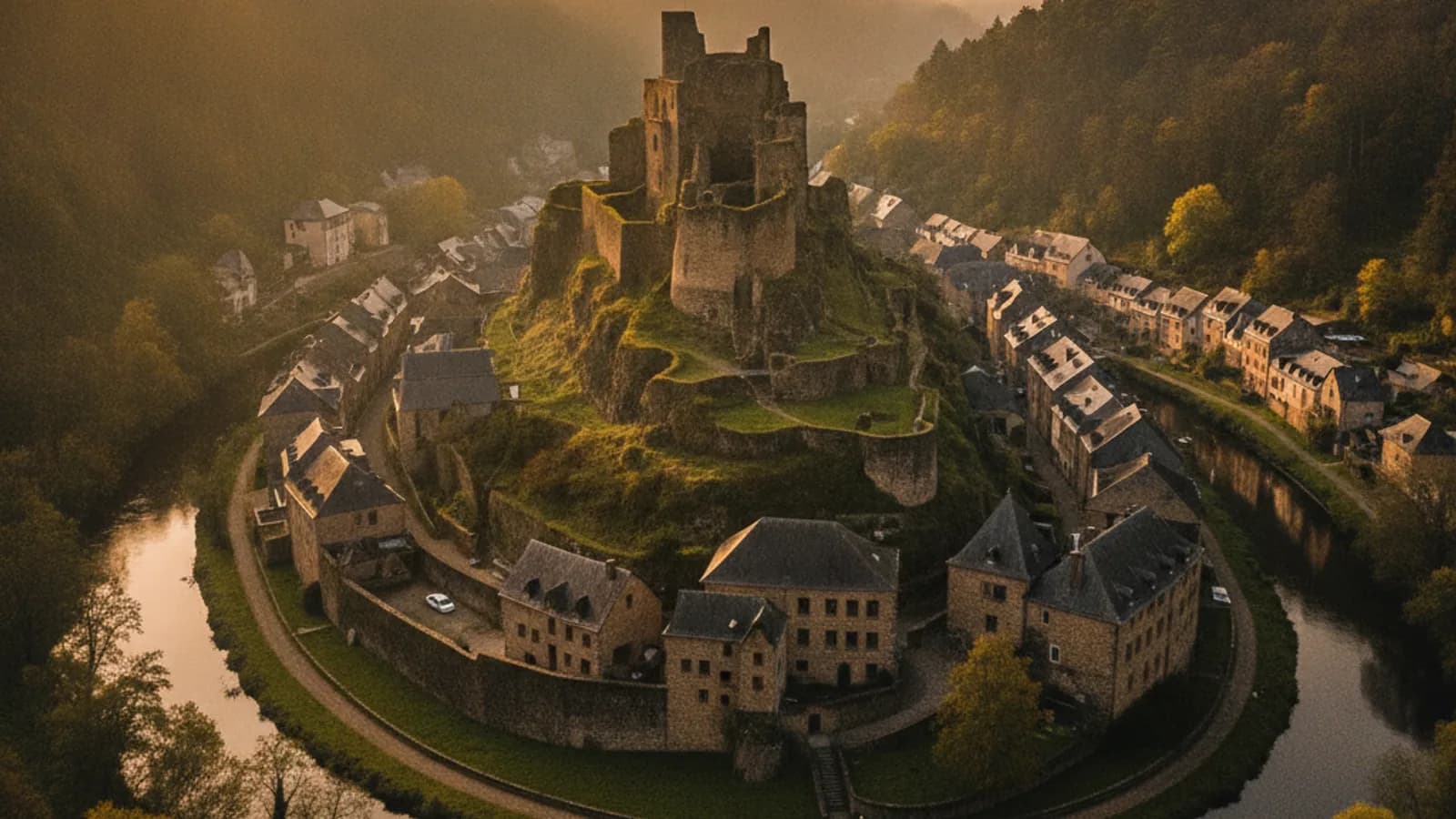 Jeu de piste & escape game outdoor à Esch-sur-Sûre : Esch-sur-Sûre : Un Donjon au Fil de l'Eau